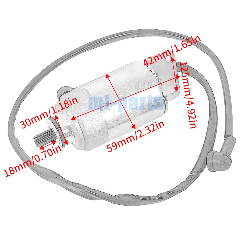 Starter Motor for Polaris Phoenix 200, Sawtooth 200 (2005-2024)