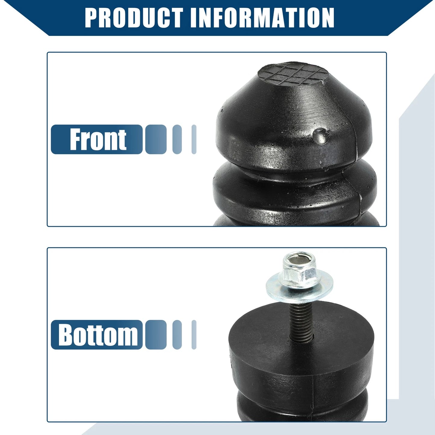 Suspension Strut Bumper Stop for Ford Excursion 2000-2005 Black 2 x Pcs