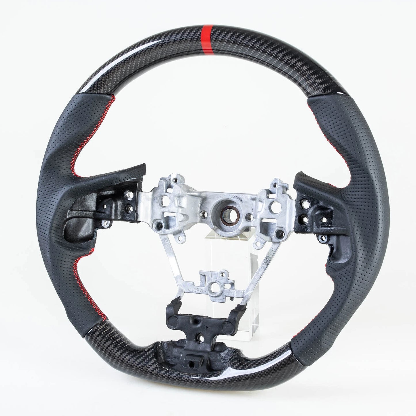 Custom Black Carbon Steering Wheel for Subaru Impreza/Forester/Ascent/Legacy (2017-2023)