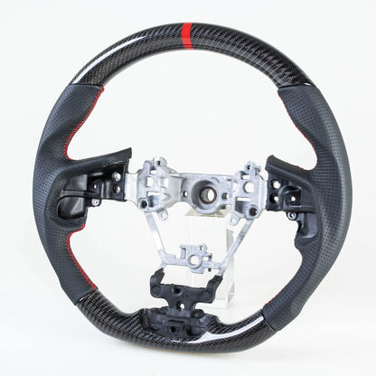 Custom Black Carbon Steering Wheel for Subaru Impreza/Forester/Ascent/Legacy (2017-2023)