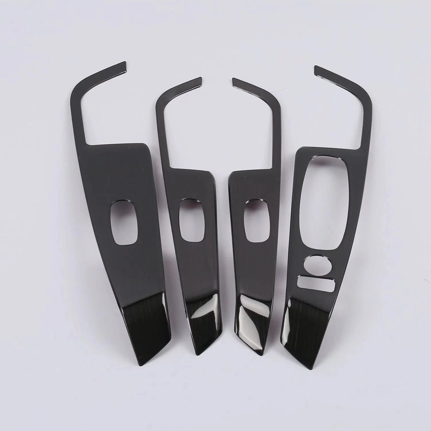 Steel Black Armrest Window Lift Panel Lid Cover Trim for Nissan Kicks (2016-2020)