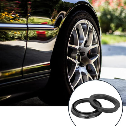 4x Plastic 73.1mm to 56.1mm Hub Centric Rings for Car Wheel Spacer