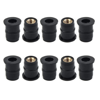 Panel Nuts 5mm 10 x for Motorcycle Rubber ATV