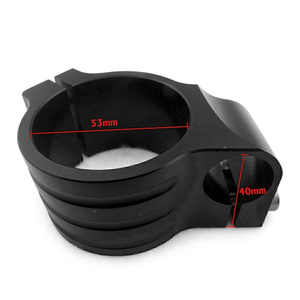 2 x CNC 53mm Clip-On Handlebars for Ducati 848 1098 1198 (2008-2015) Black