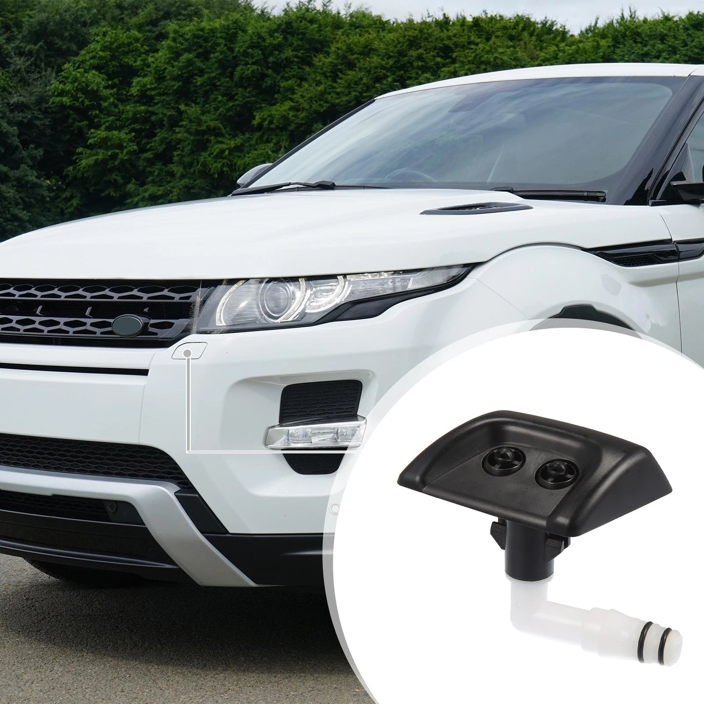 Front Left Headlight Washer Nozzle for Land Rover Range Rover (2003-2012)