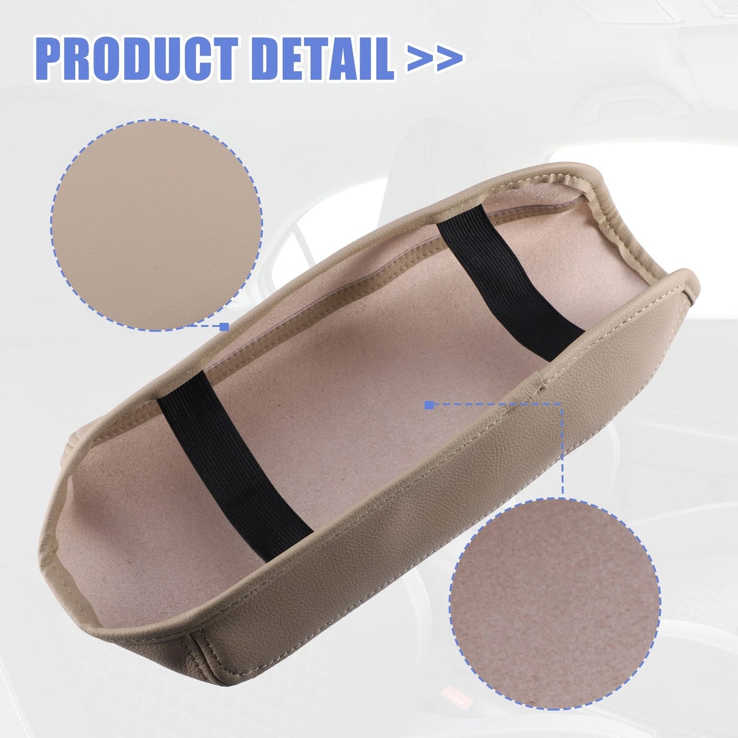 Faux Leather Armrest Cover for Honda Civic (2012-2015)