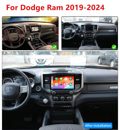 9'' Android 13 Wireless Carplay for Dodge Ram (2019-2024)