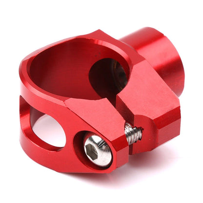 25mm Universal Motorcycle Steering Damper Fork Frame Mounting Clamp Bracket Red
