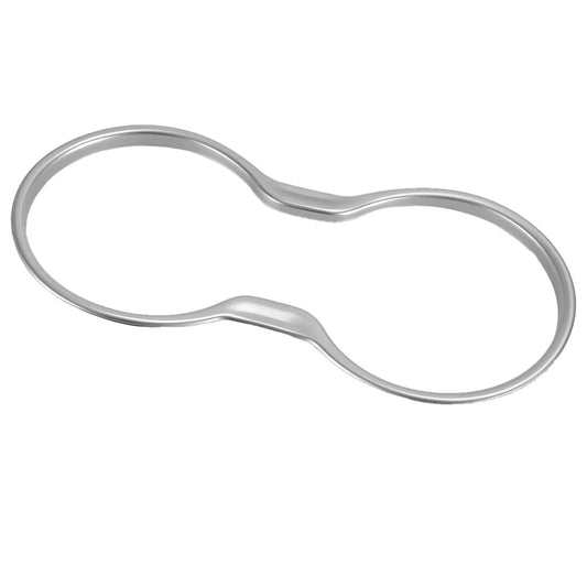 1x Silver Console Cup Holder Trim Cover for Jeep Grand Cherokee (2011-2022)
