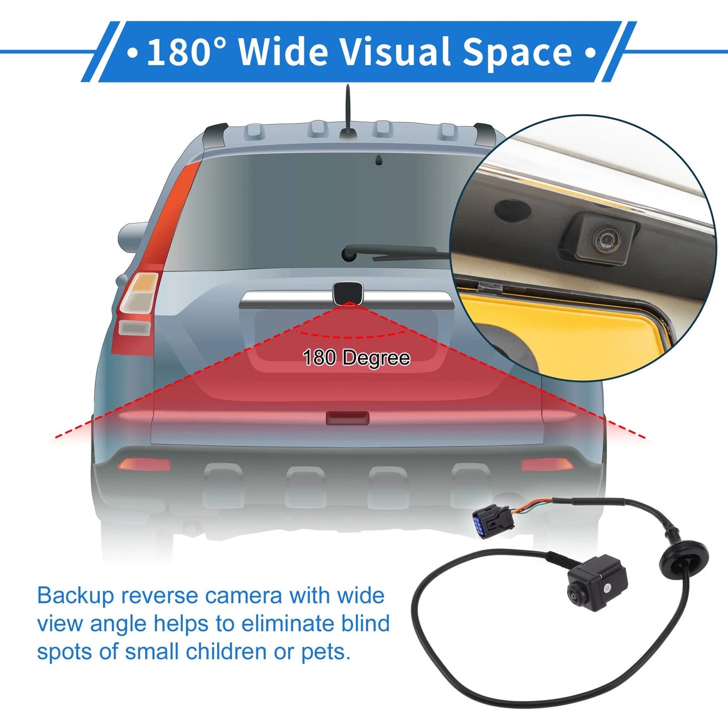 Rear View Camera for Kia Soul (2014-2016) 120-180°
