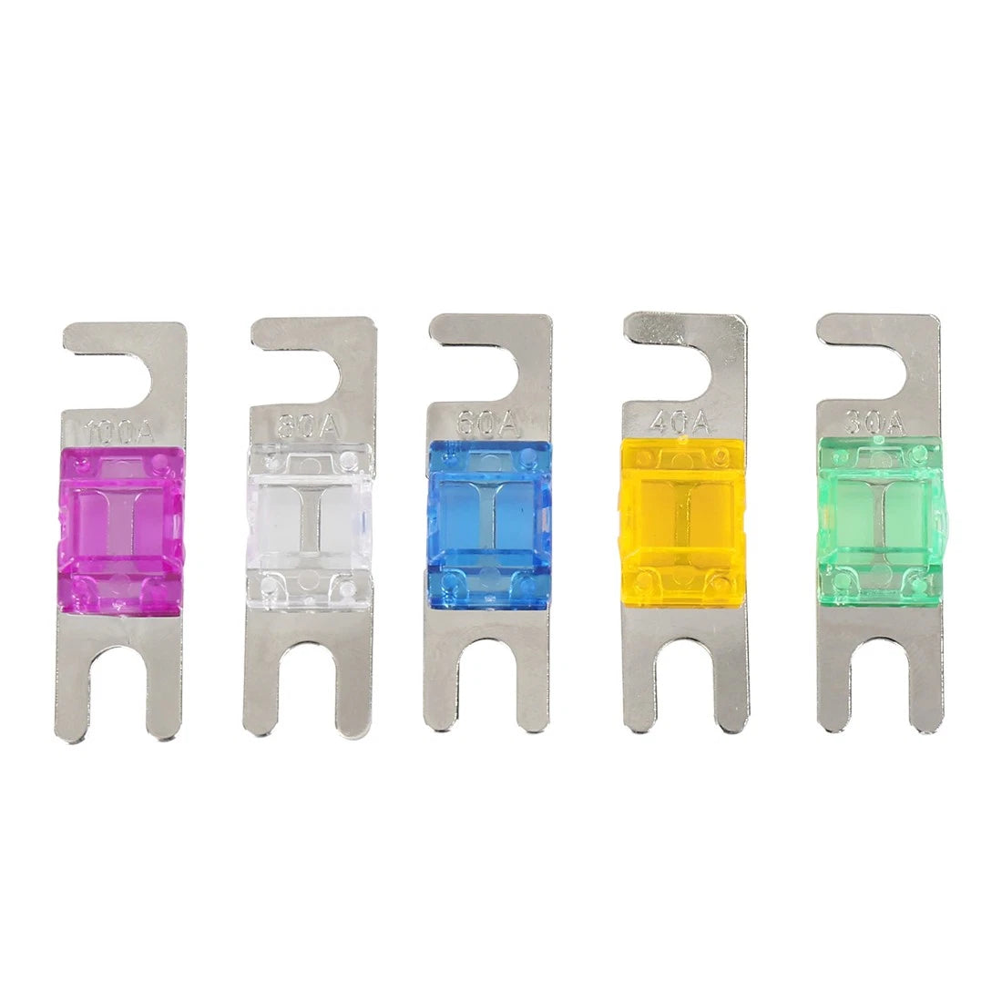30-100 Amp Mini ANL Fuses Kit for Car Vehicle Automotive