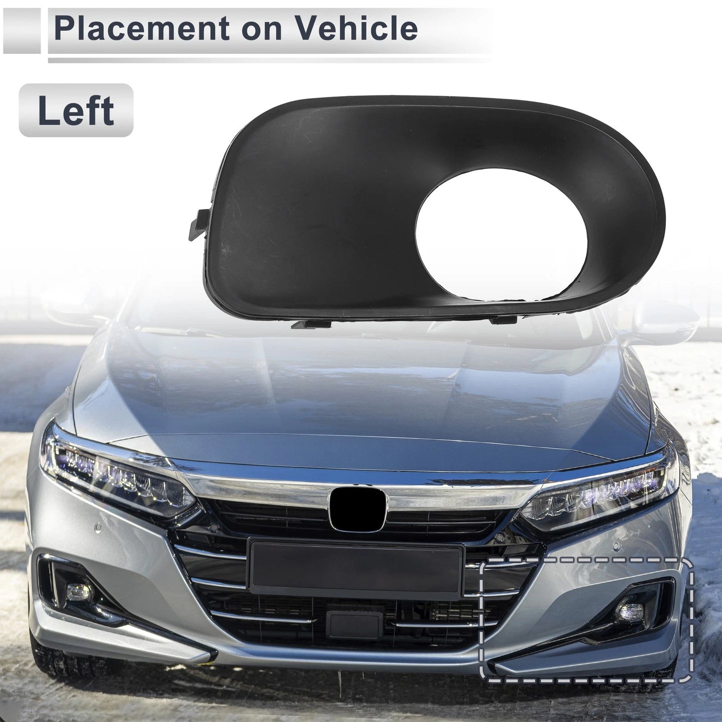 1 Pc Front Left Fog Light Grill for BMW X5 (2004-2006)