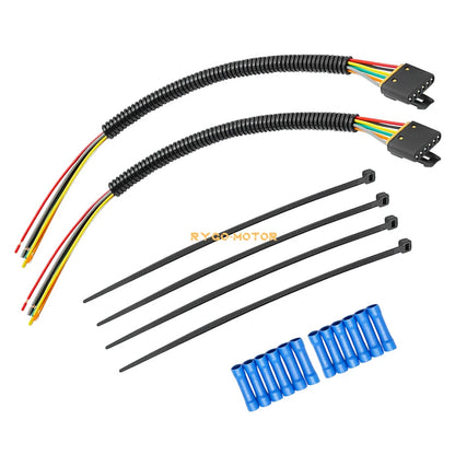 2 x Handlebar Controls Pigtail Harness for Polaris Sportsman 600 700 800 850 1000