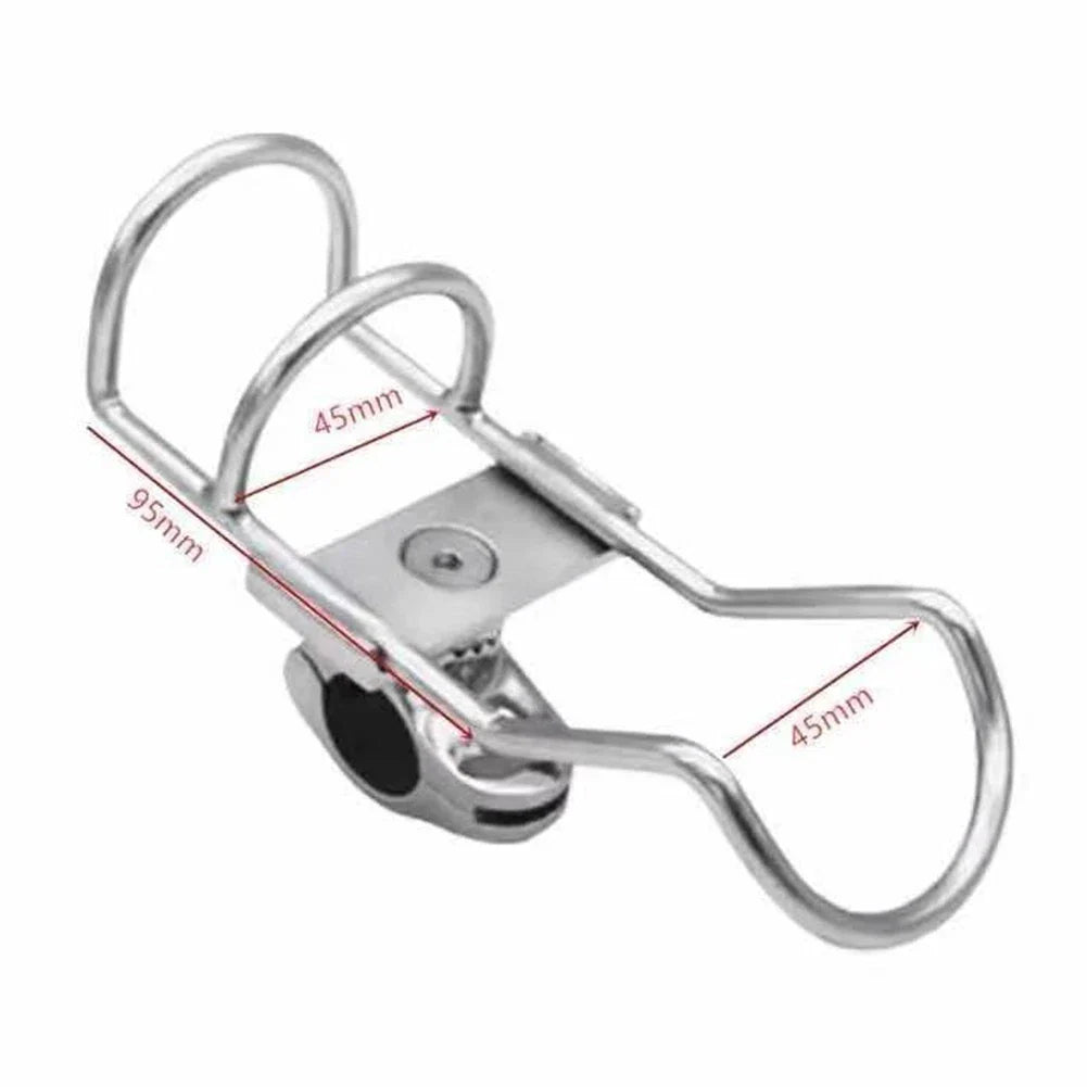 316 Stainless Steel Adjustable Rod Holder for Boats, 25mm/32mm Clamp Tubes