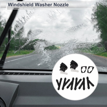 Washer Nozzle w/ 6 Pcs Y Hose Connector for Dodge