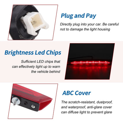 Red LED Third Brake Light for Honda HR-V Vezel (2014-2022)