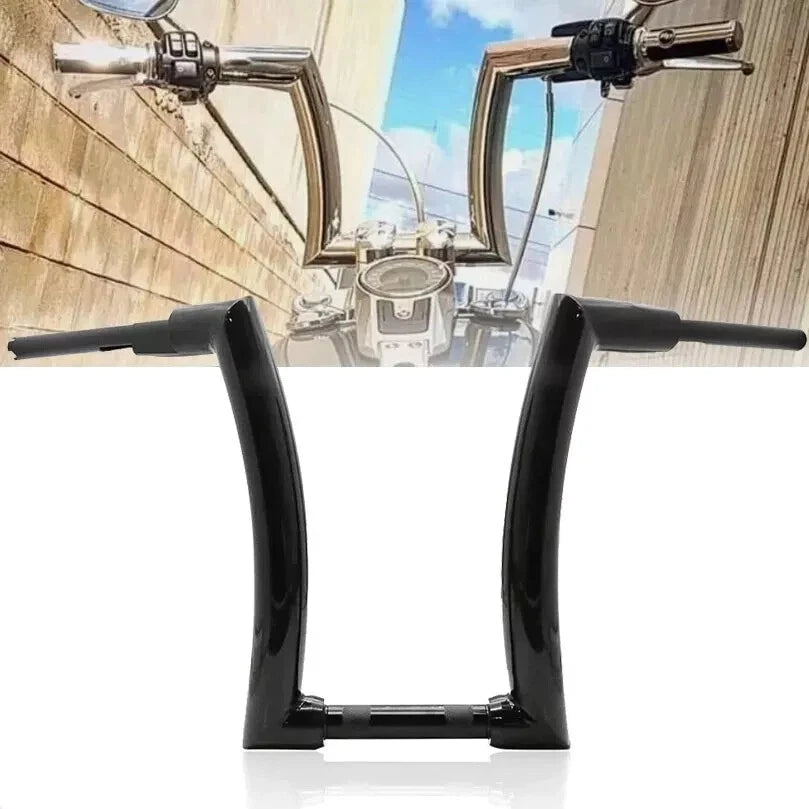 14" Rise 2" Ape Hanger Handlebar for Harley Sportster, Yamaha Vstar
