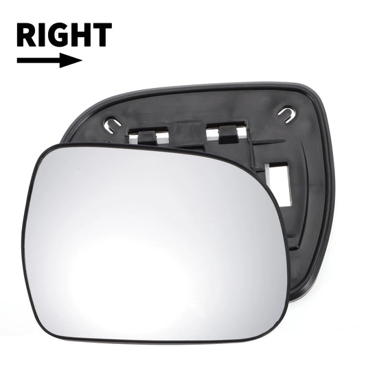Right Side White Mirror Glass / Back / Non-Heated for TOYOTA Hilux (2004–2011)