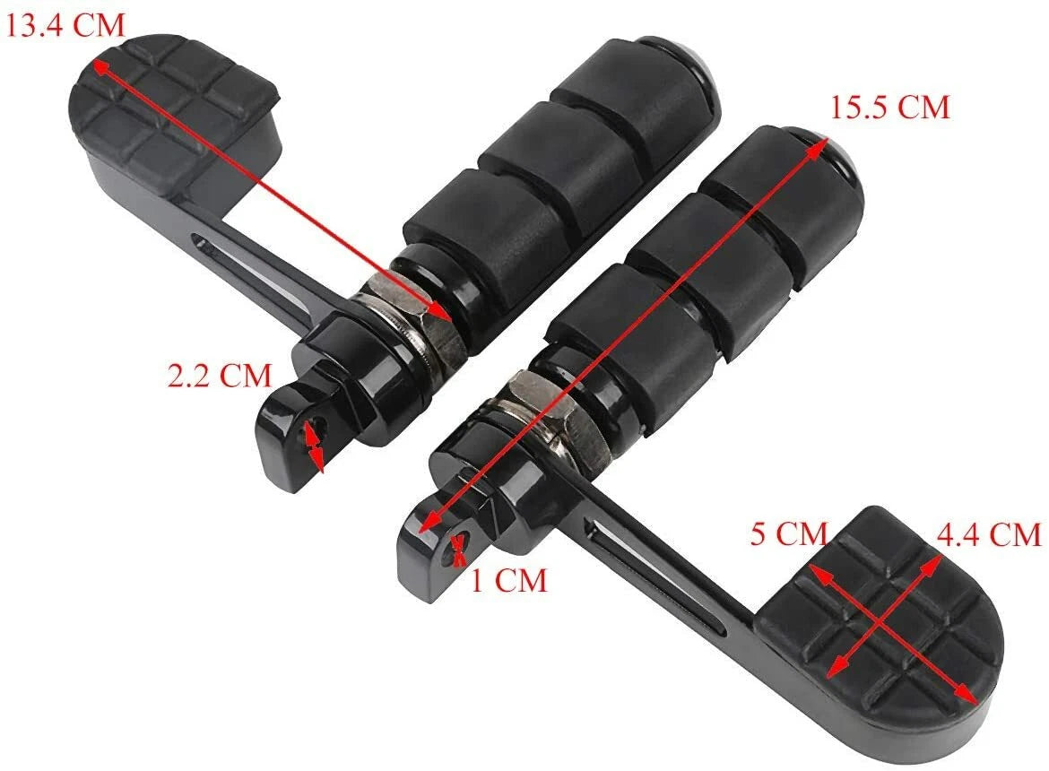Foot Pegs w/Heel Rest for Harley Sportster XL 883 1200 Iron Softail (2004-2023)