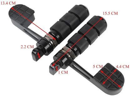 Foot Pegs w/Heel Rest for Harley Sportster XL 883 1200 Iron Softail (2004-2023)