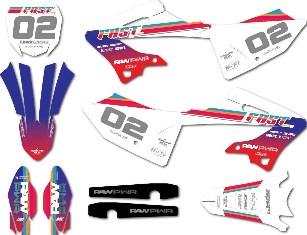 Custom Graphics Decal Kit for Yamaha YZ 125 (2022-2024) Mischief Stickers