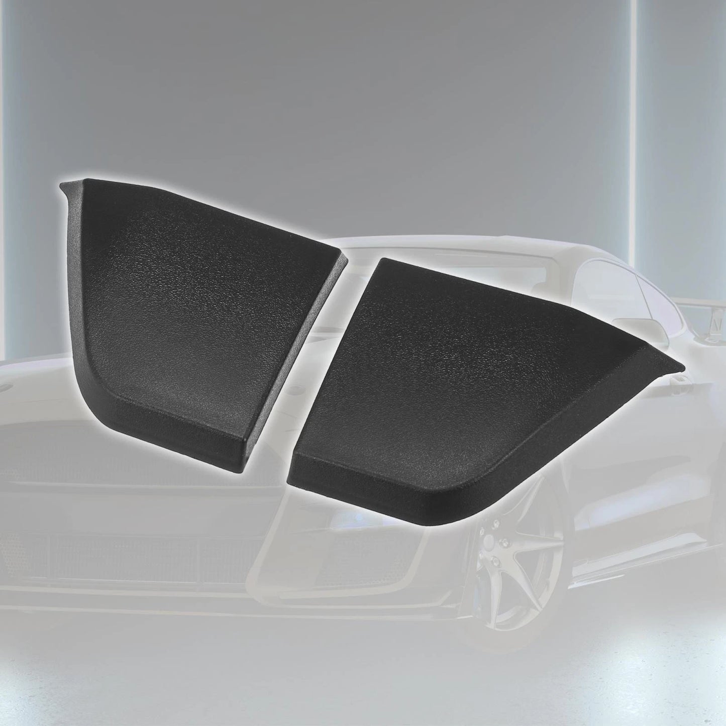 2 x Car Side Skirt Spoiler Wings Splitter for Ford Mustang GT V6 (2015-2019)
