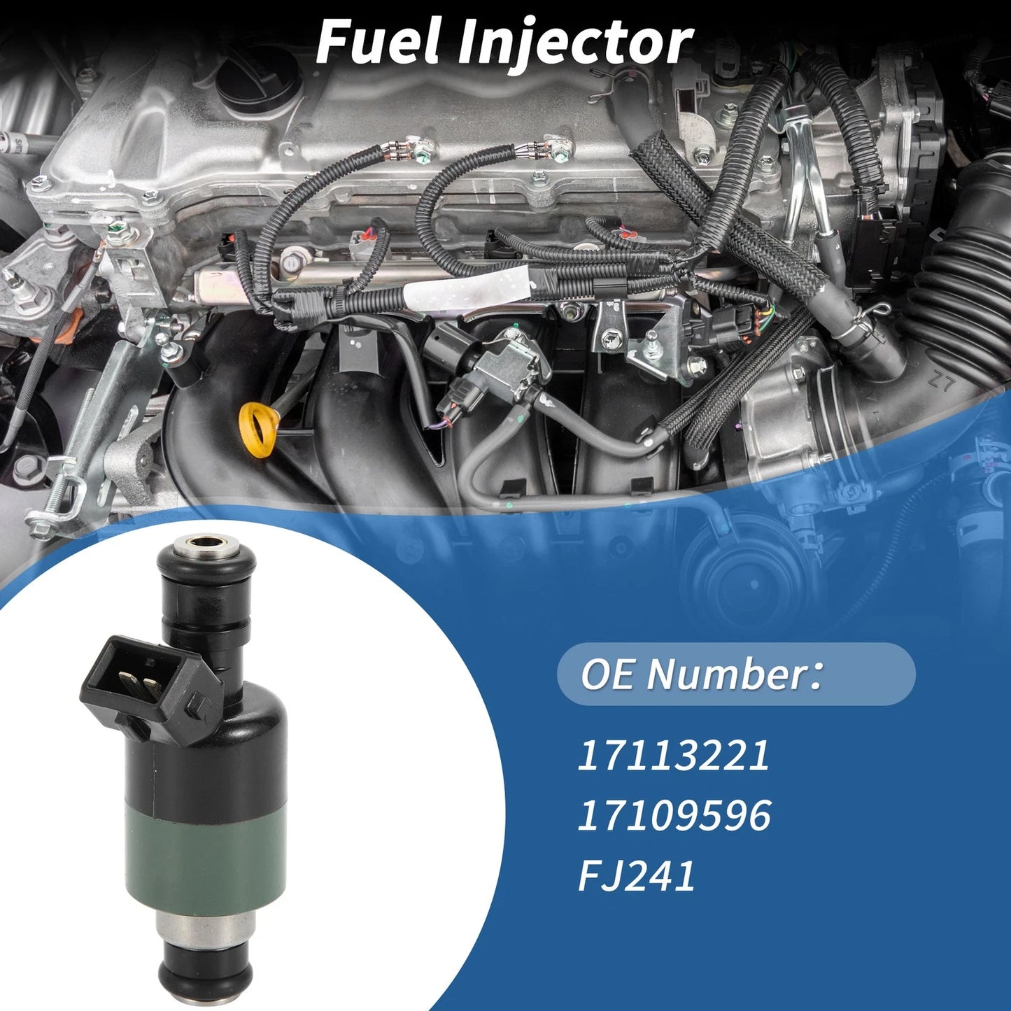 1x Fuel Injector for Chevrolet C2500 C3500 K2500 K3500 7.4L V8