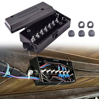 7-Way Electrical Trailer Junction Box, 7-Gang Trailer Wire Connection Box