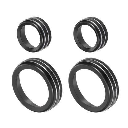 4 x Air Conditioner Volume Tune Knob Decor Rings for Chevy Corvette (2014-2019)