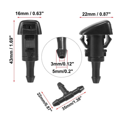 4pcs Front Windshield Washer Nozzles for GMC Envoy (2002–2009)