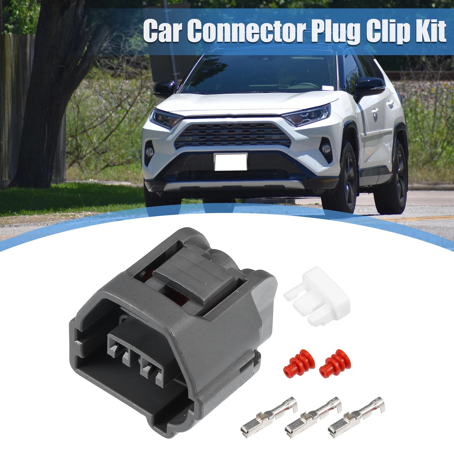 2 x Pin Cam Position Connector Adapter Plug Clip Kit for Toyota