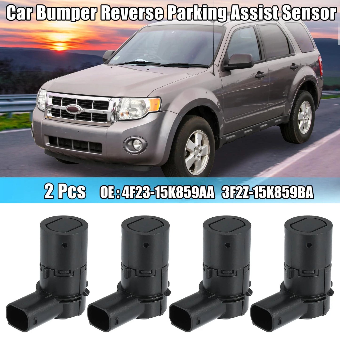 4 x Car Bumper Reverse Parking Sensors for Ford E-250 (2006-2014)