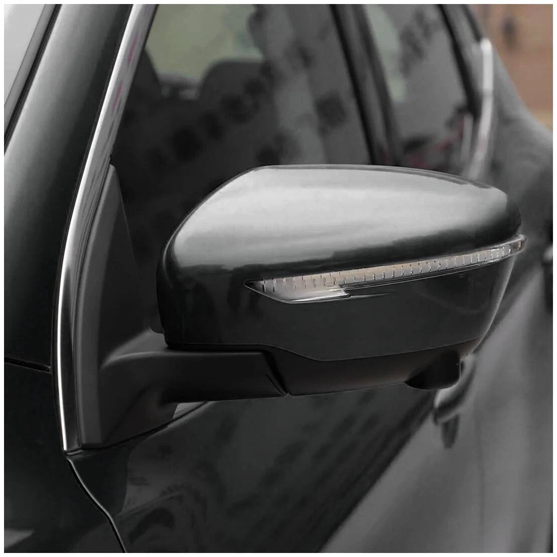 Electric Door Wing Mirror Black Left Side for Nissan Qashqai (2014-2018)
