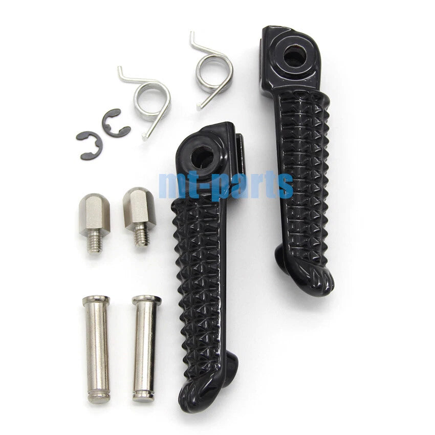 Black Front Footrest Pegs for Yamaha YZF R6R (2005-2011)