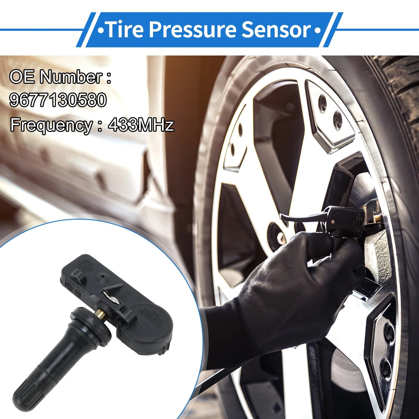 TPMS Sensor No.9677130580 for Peugeot Expert (2006-2013)