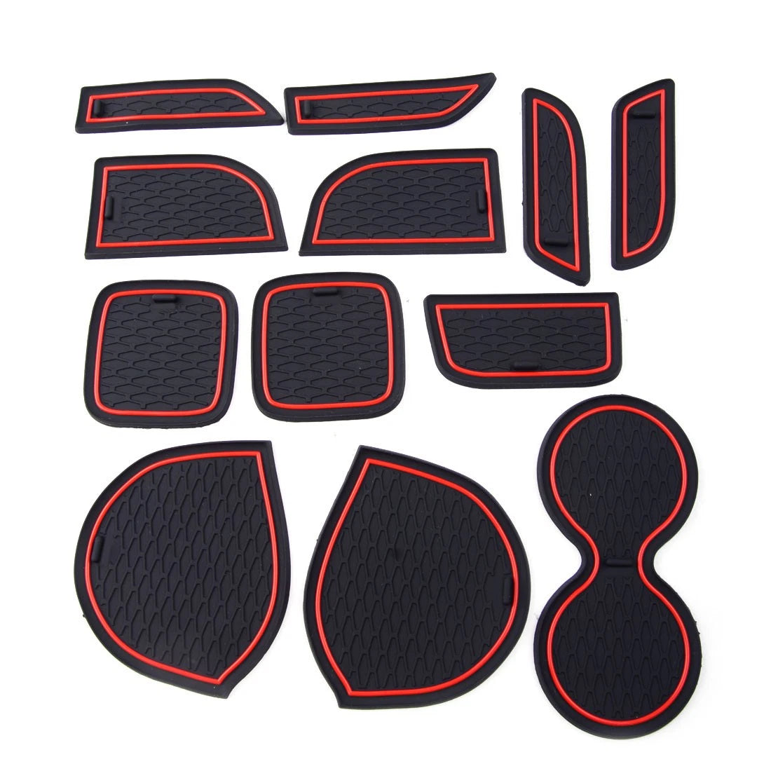 17 x Interior Door Mat Cup Holder Pads for Suzuki Vitara (2015-2018)