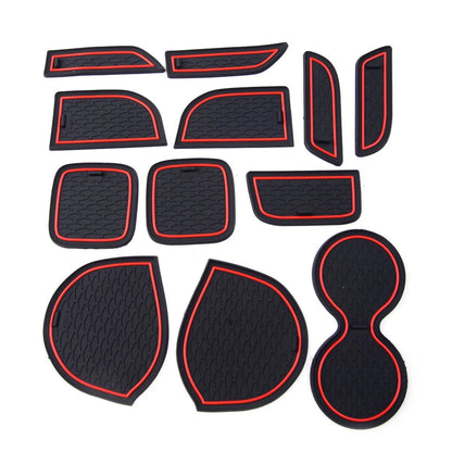 17 x Interior Door Mat Cup Holder Pads for Suzuki Vitara (2015-2018)