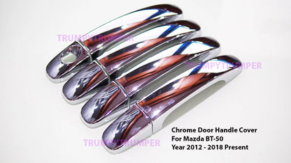 Chrome Door Handle Cover Trim for Ford Ranger, Mazda BT-50 (2012-2018)