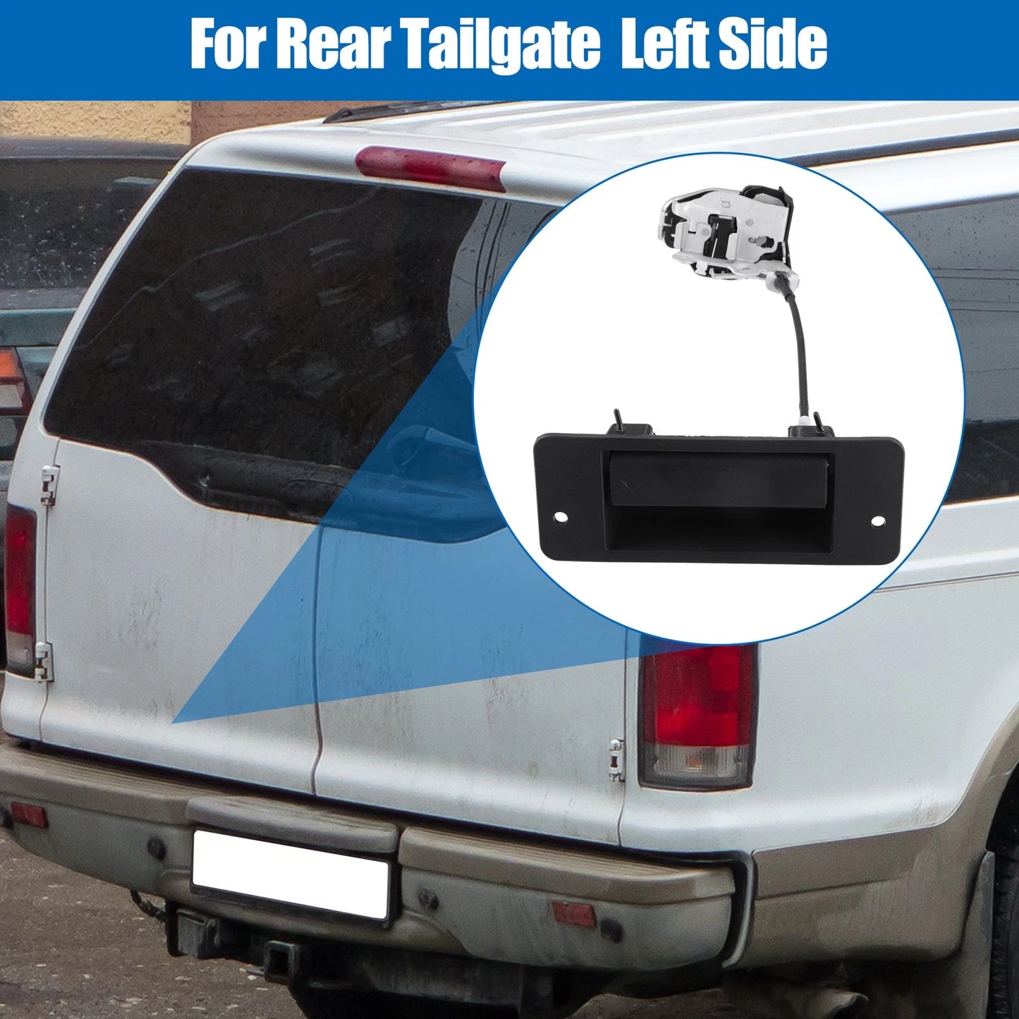 Car Rear Left Tailgate Lock Actuator & Handle for Ford Excursion (2000-2005)