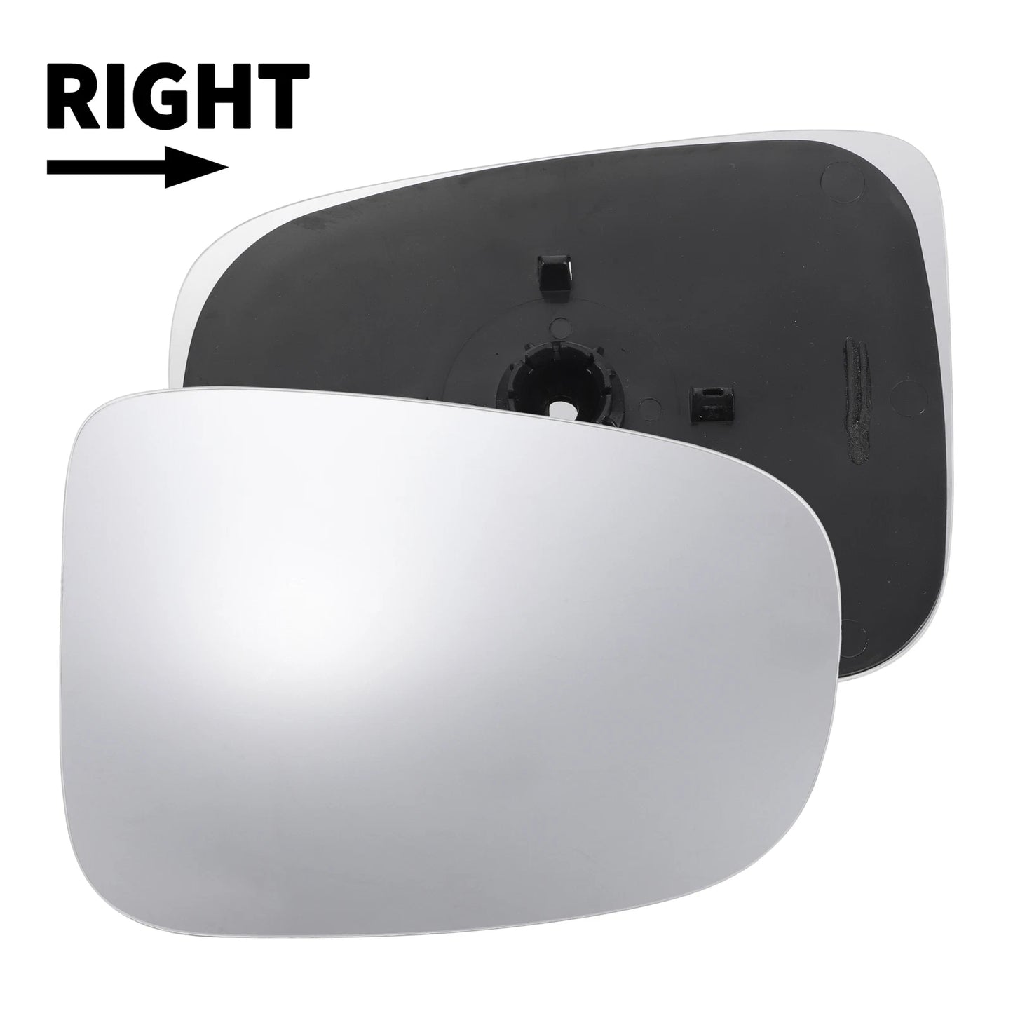 Right Side White Mirror Glass with Back Convex for Ford Transit