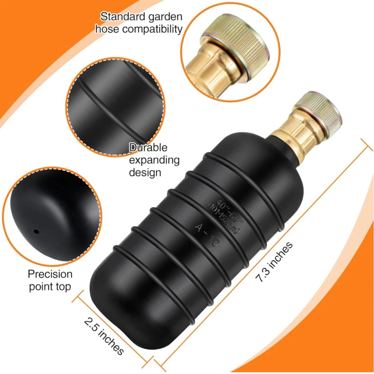Drain Bladder Cleaning Tool for 4"-6" Clogged Sewer Pipe