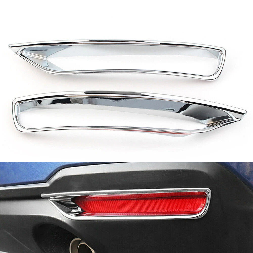 Chrome Rear Fog Light Lamp Cover Trim for Subaru Forester (2013-2018)