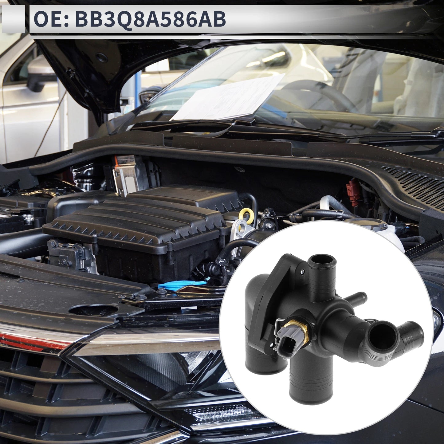 Engine Coolant Thermostat Housing for Ford Ranger 2.2 TDCI (2011-2024)