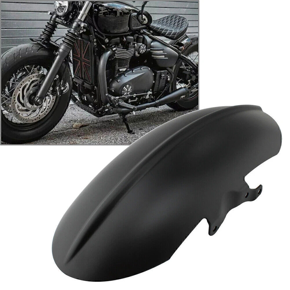 Matte Black Short Front Mudguard Fender for Triumph Bobber Speedmaster (2017-2023)