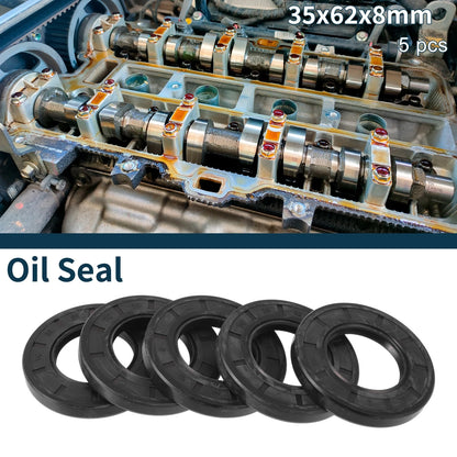 Oil Seal / 35x62x8mm / NBR Rubber Rotary Shaft Seal 5Pcs