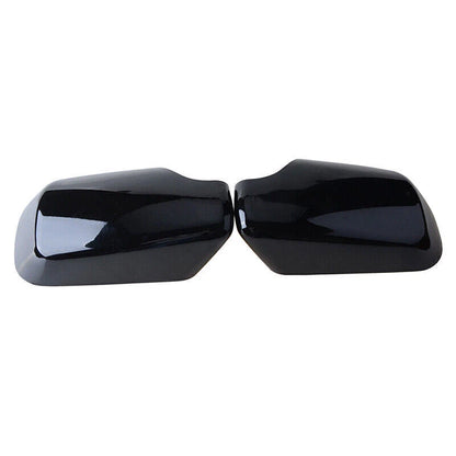 Gloss Black Rearview Mirror Covers for BMW E46 E39 325i 330i 525i 530i 540i