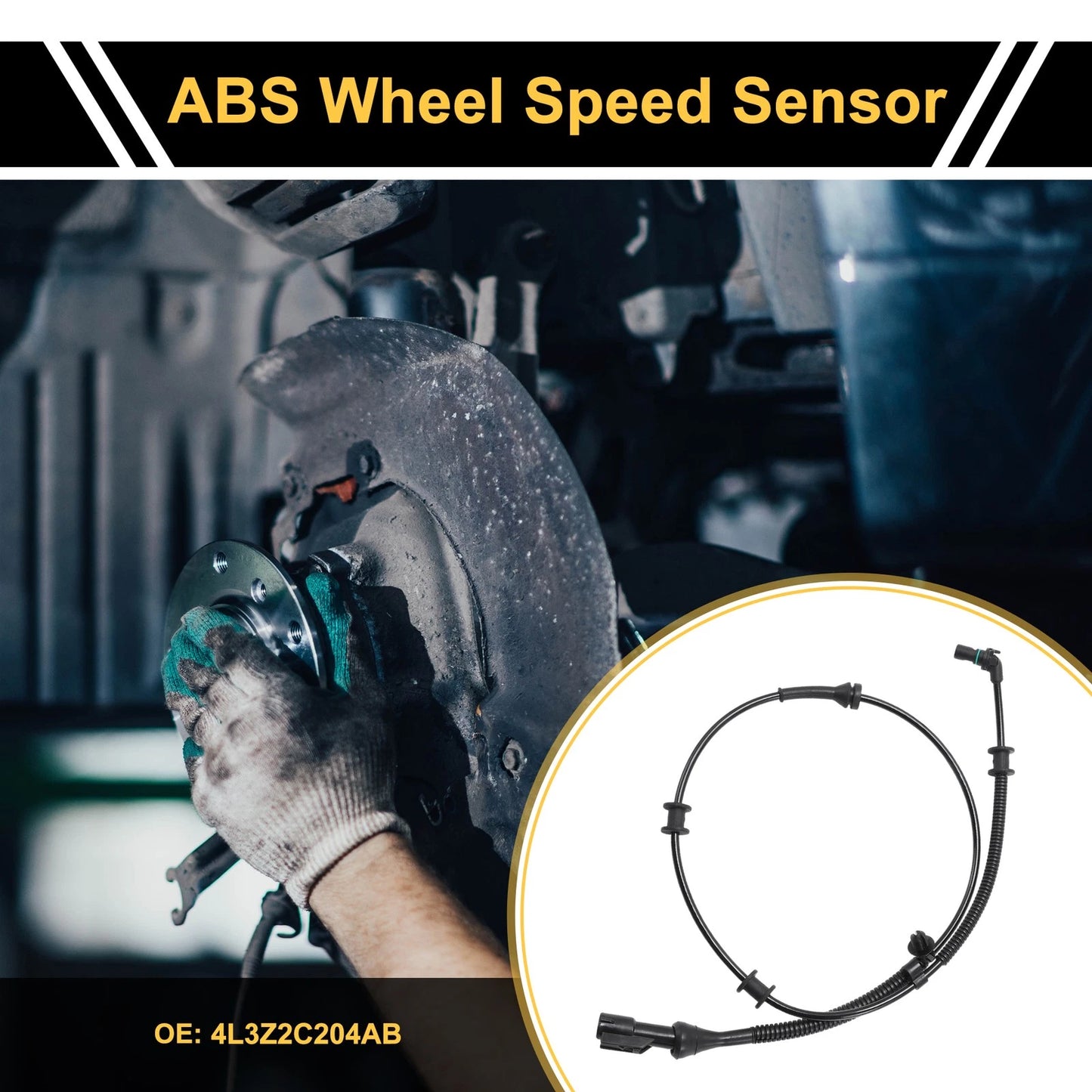 ABS Wheel Speed Sensor for Ford F-150 2004-2005 Front Left & Right