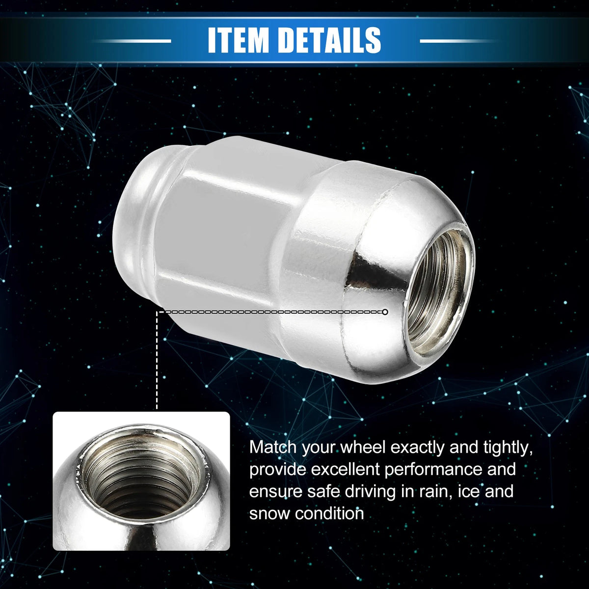 20 x Wheel Lug Nuts M12x1.5 for Honda CR-V (2007-2023)