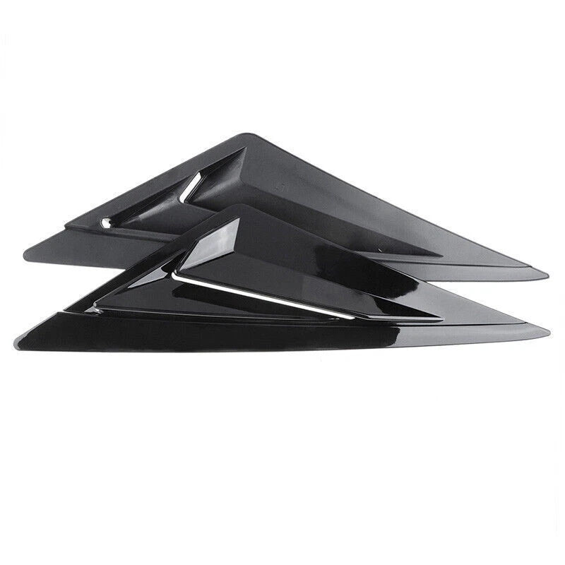 Gloss Black Sport Rear Side Louver Vent Cover Set for Hyundai Elantra (2021-2024)