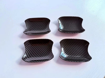 Carbon Fiber Look Door Handle Bowl Cover Trim for 2023-2025 Chevrolet Colorado